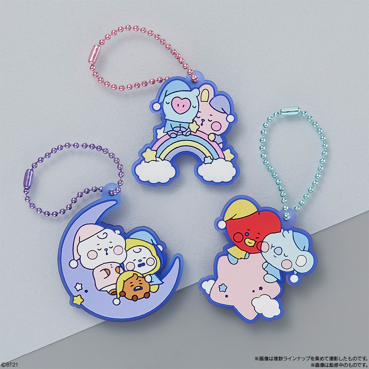 バンダイ　BT21ぷっくりラバマスグミの公式ラバーマスコット種類画像③